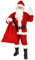 Foxxeo dunkelrotes Weihnachtsmannkostüm Gr S - XXXXL, Größe:XXXL