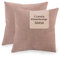 SONIT - Kissenbezug 50x50 cm - Sofa Kissen, Deko Kissenbezüge für Wohnzimmer und Schlafzimmer - 2er-Set - Made in Italy - Puder