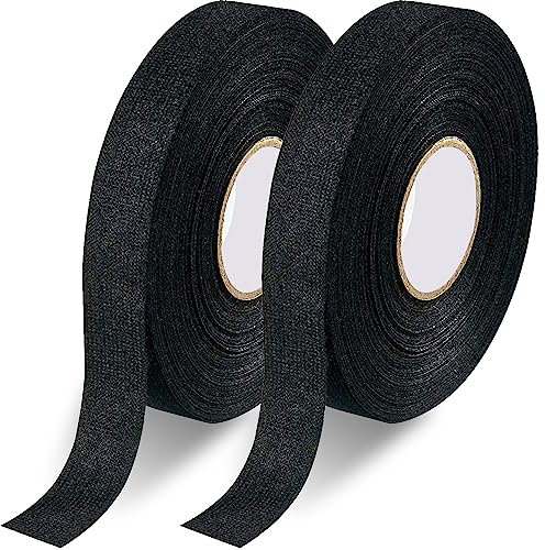 Rusoz Kabelbaum Klebeband,KFZ Gewebeklebeband Schwarz Vlies Wasserdichtes Isolierband Hitzebeständiges Klebeband Stoff Auto 20mx15mm Zur Vibrations- Und Geräuschdämpfung In Kfz-kabelbäumen