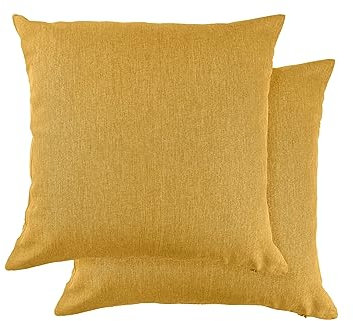 Emma Barclay Jardin Kissenbezug für Stühle oder Sofa, wasserdicht, für drinnen und draußen, 43 x 43 cm, Zitronengelb