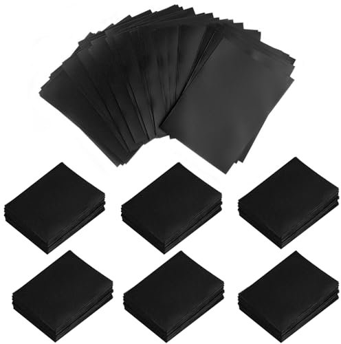 Diompirux 300 Stück 66 x 91mm Premium Kartenhüllen, Pocket Pages für Tauschkarten, Schwarze Sportkarten Schutzhüllen, Praktischen Taschen für Sammler, für Trading Cards, Pokemon, Münzen, MTG