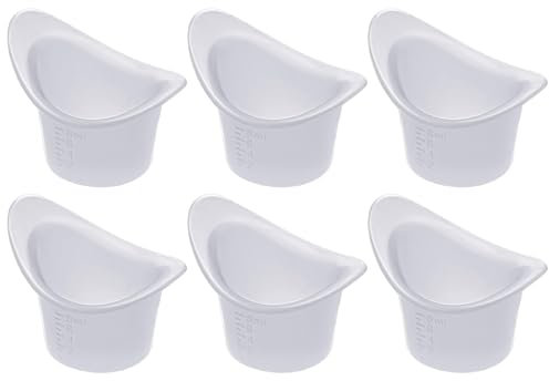 SEABABOO 6PCS Gobelet de Lavage Oculaires Lavage Oculaire Outil Eye Care Solution Coupe De Lavage Jetable Plastique Lavage oculaire Bol de lavage oculaire portable pour le nettoyage des yeux