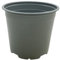 Oakland Gardens 13cm Plant Pots Grey Plastic Tall Deep Full Size Flower Pot 5 Seedling Pot- Pack of 10