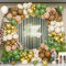 Unisun Kit Arco Palloncini Giungla Safari, 140 Pezzi Ghirlanda Palloncini Oro Verde Salvia con Palloncini Motivo Cervo Animali per Decorazione Festa Compleanno Baby Shower Anniversario Festa Tema