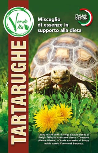 VERDEVITA® - Erba Per Tartarughe Di Terra - Miscuglio Semi In Supporto Alla Dieta Delle Tartarughe - Nutrizione Tartarughe (1 BUSTA)