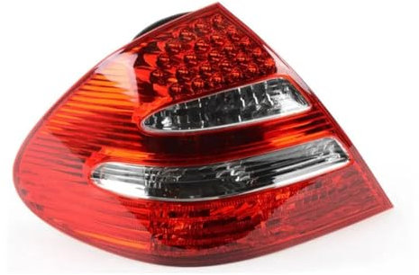 INRNT Anhänger Rückleuchten Bremsleuchte für Mercedes Benz E-Klasse W211 E200 E220 E240 E280 2002-2006,wasserdichte Rückleuchten Anhänger Rücklicht Kontrollleucht,A/with L-E-D Left