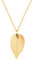 GAUEIOUR Real Leaf Necklace for Woman,Gold Alloy Dainty Autumn Long Chain Charm Pendant Necklaces Adjustable Accessories Jewelry
