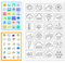 CHGCRAFT Weather Clear Stamps Transparent Silicone Stamp Mini Weather Silicone Seals Stamp for Calendar Planner Decoration and DIY Scrapbooking 6.3 x 4.3inch