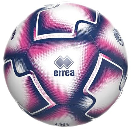 Generico Pallone calcio calcetto Modello College Errea' (Nero-Rosa, n.4)