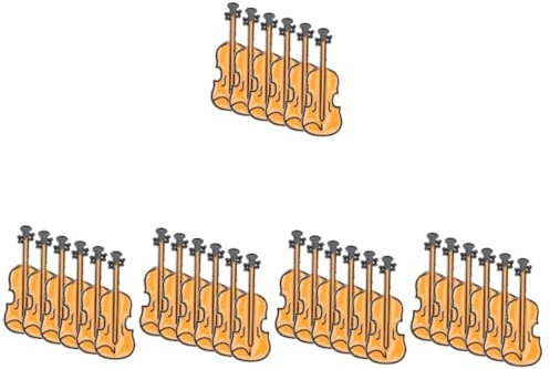 LIFKOME 30 Pièces Broche Instrument De Musique Broche De Chapeau Pour Vêtements De Vêtements D'instruments De Violon De ments Pour Femmes Alliage Orange