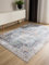 benuta Basic Waschbarer Teppich George - Blau 140x200 cm - Kunstfaser - Rechteckig & im Style: Vintage, Elegant, Retro - Pflegeleicht für Wohnzimmer Schlafzimmer