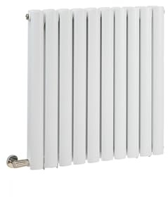 MILANO 800W White Horizontal Double Oval Panel Electric Radiator 635x590mm