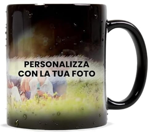 love print Tazza Magica Personalizzata con Foto - Stampa Foto su Tazza 300 ml Modello in Ceramica - la Foto Compare con il Calore