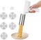 Macchina per Pasta Elettrica Portatile, 40W Ricaricabile Macchina per la Pasta Fresca con 5 stampi per pasta, Torchio per Pasta in Acciaio Inossidabile per Picnic o Domestico