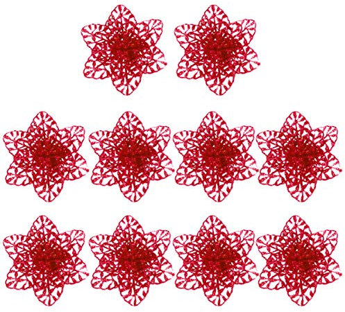 HIAKDOFT 10 Stück Teiliges Weihnachtsbaum Dekoration Xmas Baum Deko Zubehör für Festliche Anlässe Wiederverwendbar und Platzsparend für Kreative Arrangements