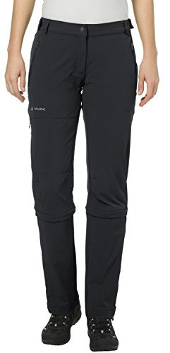 VAUDE Damen Women's Farley Stretch Capri T-Zip Ii Hose, Schwarz, 38