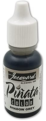 Jacquard Pinata Alcohol Ink - Shadow Grey - Professional and Versatile Ink That Produces Color Saturated and Acid-Free Results - 1/2 Fluid Ounce - Made in The USA