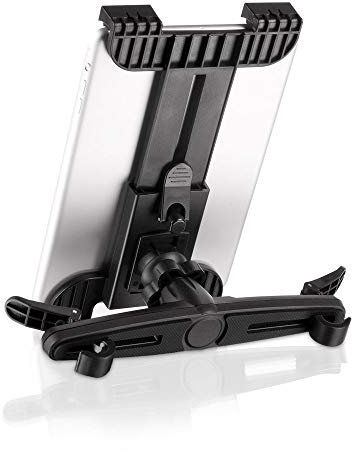 Speedlink PORTUS - Soporte de Tablet de 7-11 para Colocar en reposacabezas de Coche, Negro