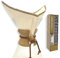 CoffeeSock Filtros de café reutilizables de algodón orgánico (Certificado por GOTS) 6-13 tazas de garrafas Natural