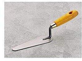 Truelle italienne langue de chat acier bois 16CM