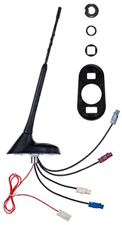 ATTB 3766.01 Dachantenne (AM/FM, DAB+, GSM, UMTS, GPS), Antennentechnik Bad Blankenburg, DAB Antenne, Autoantenne für optimalen Mobilfunk- und Rundfunkempfang, schnelle Montage, RG 174