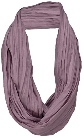 TigerTie Loop Schal in lila rotviolett einfarbig Uni - Schlauchschal Rundschal