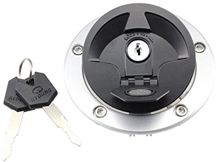 FXCNC Motorrad-Gasdeckel Tankdeckel mit Schloss für Kawasaki ER-6N ER-6F, Ninja 650/650R/1000, ZX10R ZX6R ZX14R, Z1000/SX, 1400GTR (Concours) Versys Concours 14 Z750R Z750