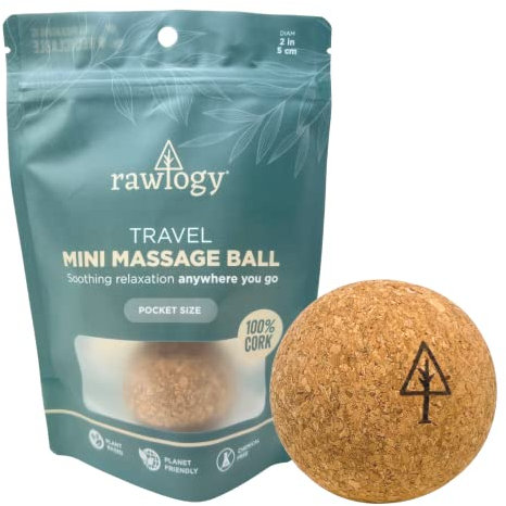 RAWLOGY Massageball aus Kork, ultradünn, 1 Ball