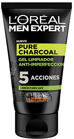 MEN EXPERT pure charcoal gel limpiador purificante 100 ml