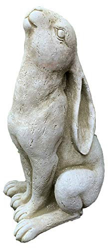 Darthome Ltd Stone Garden Lawn Statue Ornament Sculpture Moongazing Hare Rabbit Animal Large