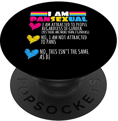 PopSockets Lustiges Design Pansexuell Homosexuell Transsexuell Q Pan PopSockets mit austauschbarem PopGrip