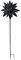 DARO DEKO Metall Garten-Stecker Blume 120cm schwarz