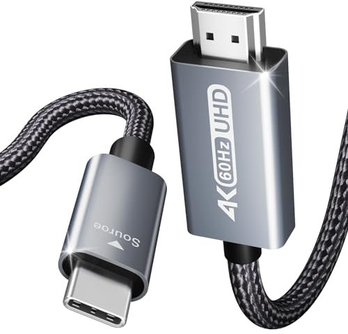 BENFEI USB C auf HDMI Kabel 0,9m(4K@60Hz, 2k@144Hz), USB Typ C auf HDMI [kompatibel Thunderbolt 3/4/5] für iPhone 15 Pro/Max MacBook Pro/Air 2023 iPad Pro iMac S23 XPS 17 usw