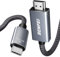 BENFEI Câble USB C vers HDMI (4K@60 Hz), Câble 0,9 m Type-C vers HDMI [Thunderbolt 3] Compatible [Coque en aluminium et câble en nylon]
