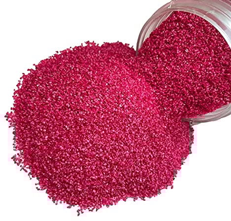 FAIRY TAIL & GLITZER FEE Deko-Sand 620g Rot Fuchsia Farbsand Streusand Streugranulat Tischdekoration Vasenfüllungen Dekosand