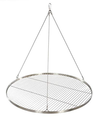 80 cm Premium Grillrost Edelstahl für Schwenkgrill 3 Bein BBQ Grill Rost mit Seil
