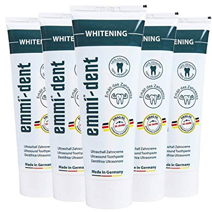 Emmi-dent Ultrasonic Toothpaste with Nano-Bubbles, New Formula (Whitening, 5 Pack)