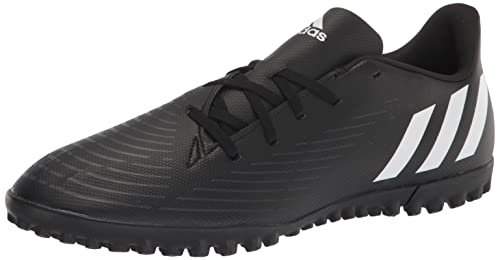adidas Unisex Predator Edge.4 Turf Soccer Shoe, Core Black/White/Vivid Red, 7 US Men