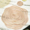 Tovagliette Rotonde Dorate, 6 Pacchi Tovagliette Decorative Tovagliette Rotonde Tovagliette in PVC Tovagliette Vuote Lavabili (Oro Rosa)