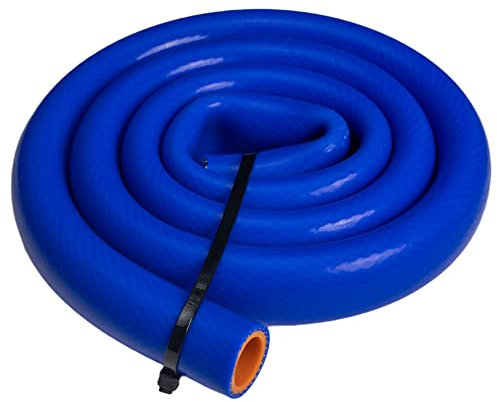 ZIMFLEX Silikon-Heizungsschlauch, blau, verstärkt, hohe Temperaturen (Innendurchmesser: 1,6 cm, 1,5 m)