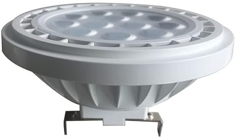 AGIPS Wide voltage lights 5pcs/lot AR111 GU10/G53 Wide Voltage AC85-265v Led Light Source 12W/15W Multi Angle Lighting 30/40/60° Household bulbs (Color : Warm white, Size : G53 12W 82-265V)