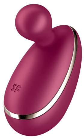Satisfyer | Lay-on Vibrator | 'Spot On 1' | 7.5 cm | flexible stimulation tip | body-friendly silicone | waterproof (IPX7) | colour:bordeaux