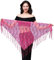 Pailletten-Quastenrock für Damen, Bauchtanzröcke, Schal, Hüfte, Quasten, Hüftgürtel, Tanzperformance, Boho-Rock mit Pailletten, Rosa, One size