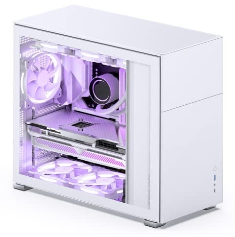 Jonsbo D41 ATX Gehäuse, Vetro temperato - Bianco