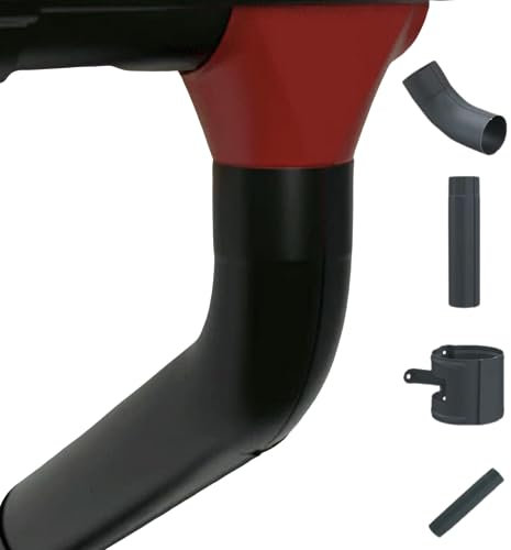Kit tubo di discesa 3 m senza/con deporto - Ami-Altezza | Scarico efficace e pratico | Grigio antracite (Senza Deporto, 80 mm)