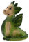 Dekohelden24 Keramik Räucherfigur - Räuchermännchen als Drache, handgefertigt, L/B/H 16 x 16 x 26 cm