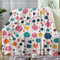 Kuscheldecke Flauschig Polka Punkte, Decke Wolldecke 150x200 Kunst, Flanell Sofadecke Blanket XL, Fleecedecke Wohndecke Schlafdecke Winter Warm Weich, Deko Decken für Couch Bed