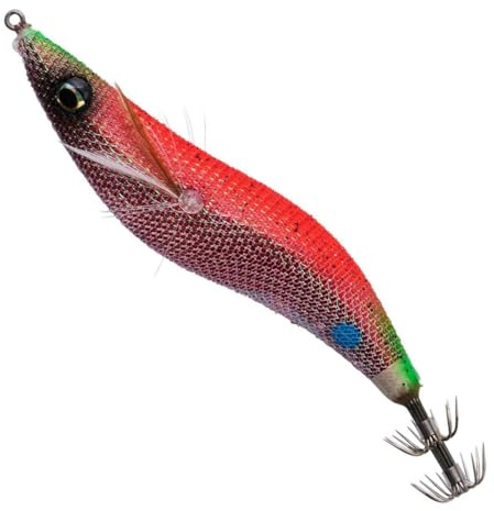 Savage Gear Super Cast Egi ND 10,5cm 19g - Köder für Tintenfische, Farbe:Napalm