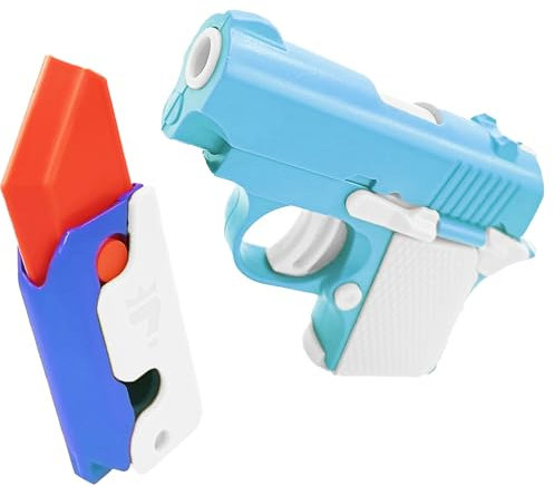YUDANSI Stress Relief Gun Fidget Toys, 2PC 3D Printed Gun Knife Anxiety Relief Sensory Toys For Kids Adults, 8 9 10 11 12 Years Old Boys Girls Christmas Birthday Gifts Party Bag Fillers Relief Toys
