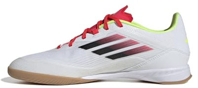 adidas Unisex F50 League Football Boots Indoor Fußballschuhe, Cloud White/Core Black/Solar Yellow